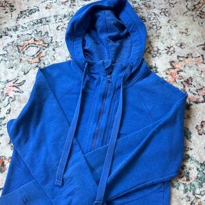 Zella Blue Zip Up Warmer Jacket (Small)
